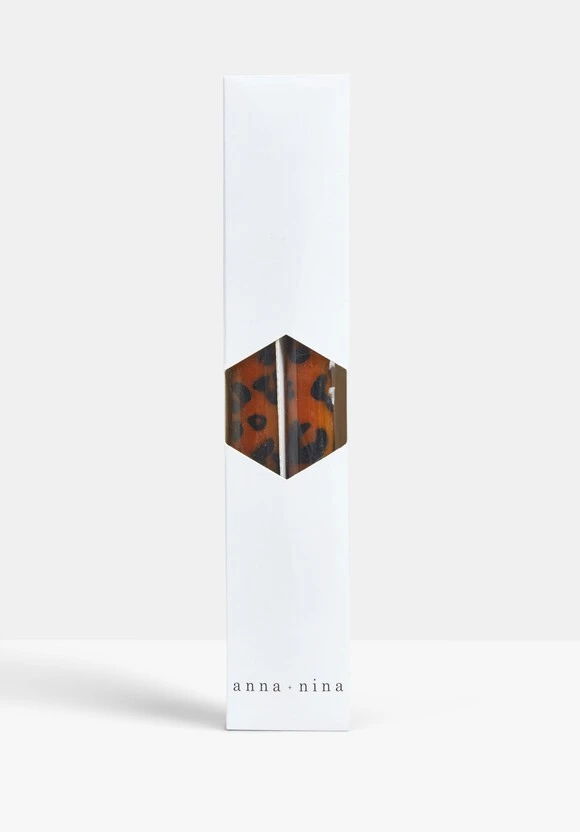 Anna And Nina - Leopard Candles Set Of Two 4 Anna And Nina - Leopard Candles Set Of Two - Image 2