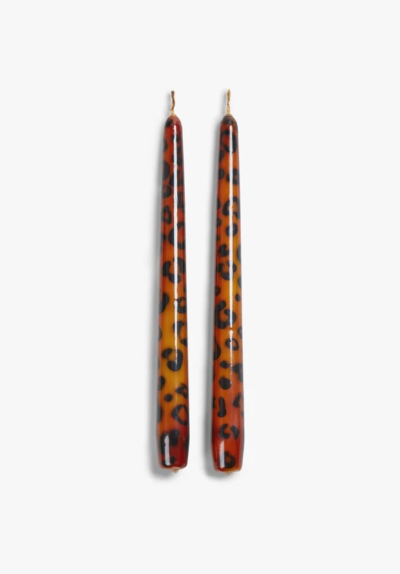 Anna And Nina - Leopard Candles Set Of Two 3 Anna And Nina - Leopard Candles Set Of Two