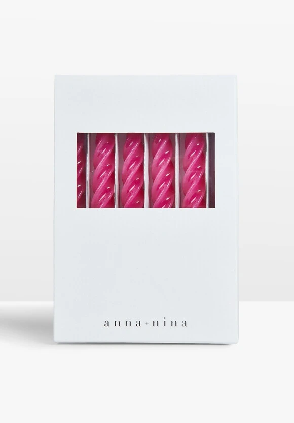 Anna & Nina Twisted Candles Set Of Six 4 Anna & Nina Twisted Candles Set Of Six - Image 2