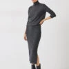 Harper Roll Neck Midi Dress -Women Clothing Sale 006336 2806 01