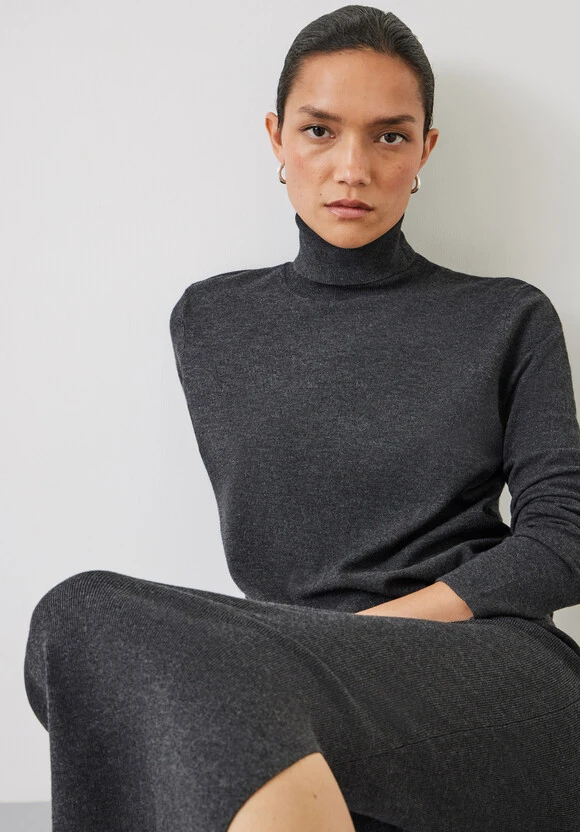 Harper Roll Neck Midi Dress 4 Harper Roll Neck Midi Dress - Image 2