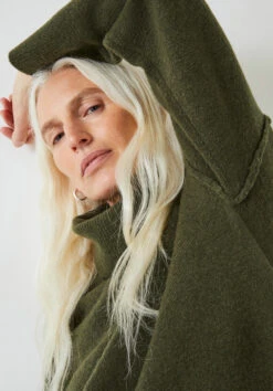 Meryll Crop Wool Blend Roll Neck Jumper -Women Clothing Sale 007039 2016 04