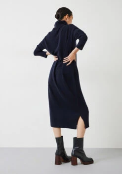 Roll Neck Wool Jumper Dress -Women Clothing Sale 007041 1659 03