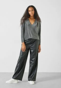 Annika Sparkle V Neck Top -Women Clothing Sale 007048 2986 02