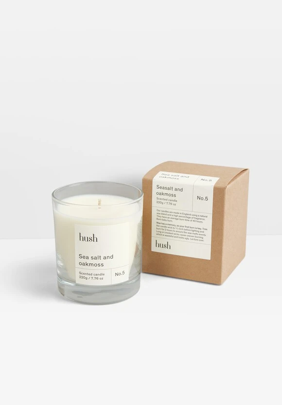 Hush Candle - Sea Salt & Oakmoss 4 Hush Candle - Sea Salt & Oakmoss - Image 2