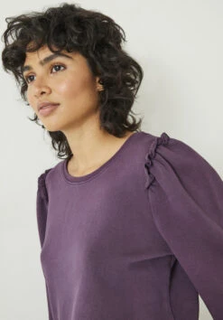 Emilia Ruffle Sweatshirt -Women Clothing Sale 007447 1382 03
