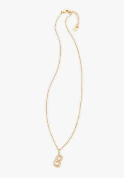 Gaia Letter Pendant Necklace -Women Clothing Sale 007688 3037 1 B