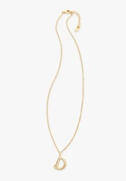 Gaia Letter Pendant Necklace -Women Clothing Sale 007688 3037 1 D