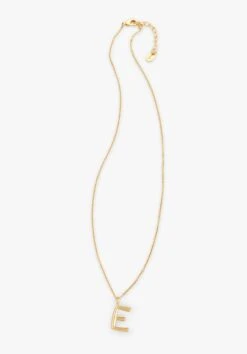Gaia Letter Pendant Necklace -Women Clothing Sale 007688 3037 1 E