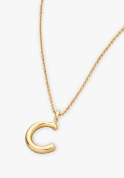 Gaia Letter Pendant Necklace -Women Clothing Sale 007688 3037 2 C