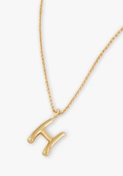 Gaia Letter Pendant Necklace -Women Clothing Sale 007688 3037 2 H