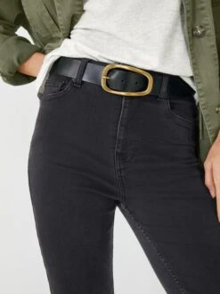 Astrid Leather Buckle Belt -Women Clothing Sale 008247 0456 03