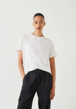 Hattie Cotton Slub Crew Neck T-Shirt