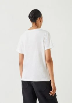 Hattie Cotton Slub Crew Neck T-Shirt -Women Clothing Sale 009118 0001 03