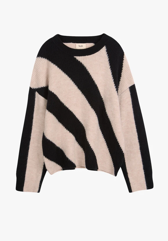 Georgie Diagonal Stripe Wool Blend Jumper 7 Georgie Diagonal Stripe Wool Blend Jumper - Image 5