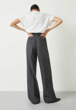 Carla Tailored Wide Leg Wool Blend Trousers -Women Clothing Sale 009336 2806 03