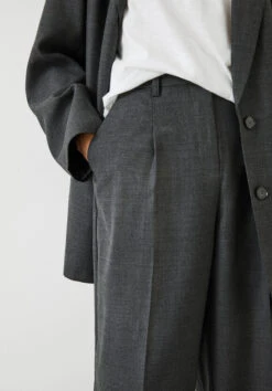 Carla Tailored Wide Leg Wool Blend Trousers -Women Clothing Sale 009336 2806 04