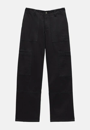 Katy Satin Wide Cargo Trousers 18 Katy Satin Wide Cargo Trousers - Image 16