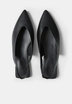 Liah Slingback Pointed Leather Flats -Women Clothing Sale 009412 2762 04