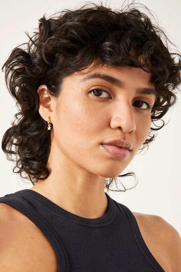 Ellie Enamel Star Hoop Earring 4 Ellie Enamel Star Hoop Earring - Image 2