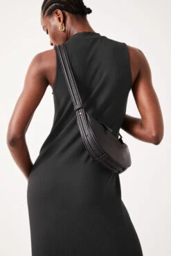 Rory Crescent Leather Crossbody Bag -Women Clothing Sale 009454 0456 03