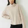 Keily Ribbed Roll Neck Wool Blend Jumper -Women Clothing Sale 009522 4146 02
