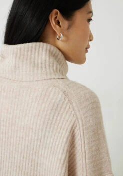 Keily Ribbed Roll Neck Wool Blend Jumper -Women Clothing Sale 009522 4146 04