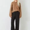 Emily Wide Leg Wool Blend Trousers 2 Emily Wide Leg Wool Blend Trousers -Women Clothing Sale 009539 0533 01