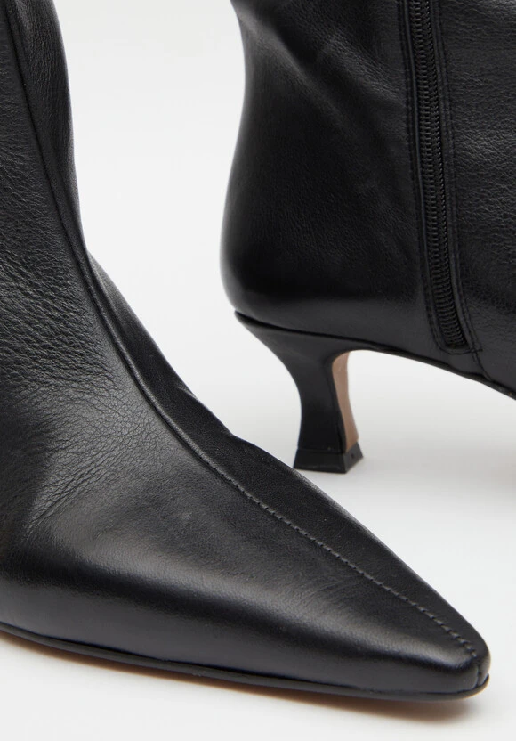 Camila Leather Kitten Heel Knee Boots 6 Camila Leather Kitten Heel Knee Boots - Image 4