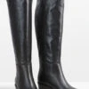 Hailey Leather Western Knee Boot