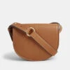 Louise Minimal Leather Saddle Bag