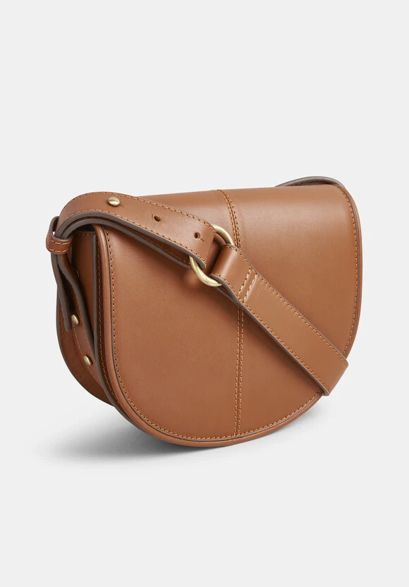 Louise Minimal Leather Saddle Bag 4 Louise Minimal Leather Saddle Bag - Image 2