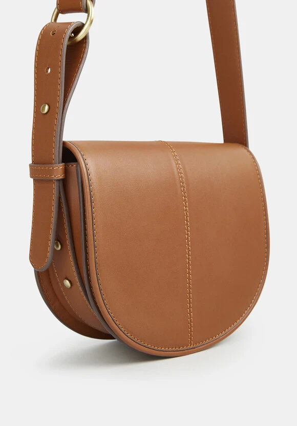 Louise Minimal Leather Saddle Bag 5 Louise Minimal Leather Saddle Bag - Image 3