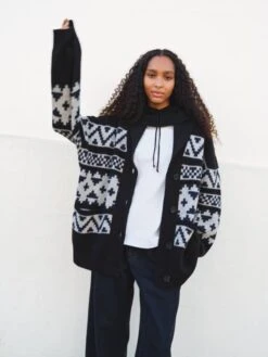 Kellton Shawl Wool Blend Cardigan