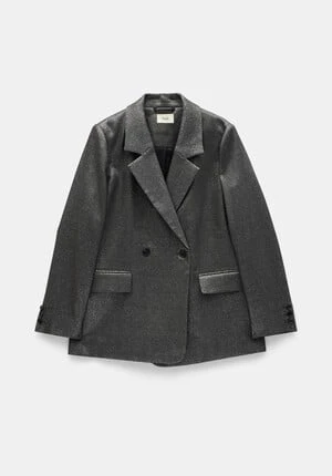 Double Breasted Wool Blend Blazer 11 Double Breasted Wool Blend Blazer - Image 9