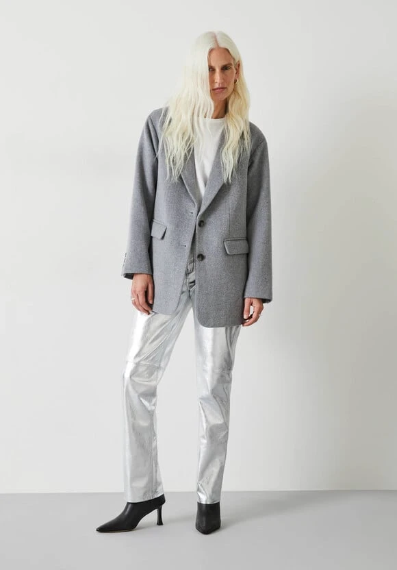 Silver Leather Trousers 3 Silver Leather Trousers