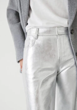 Silver Leather Trousers 18 Silver Leather Trousers -Women Clothing Sale 009647 2892 04