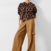Jess Wide Leg Cargo Trousers