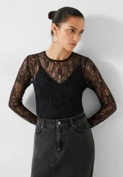 Devlin Lace Long Sleeve Top