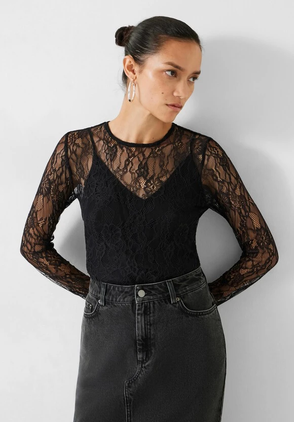 Devlin Lace Long Sleeve Top 3 Devlin Lace Long Sleeve Top