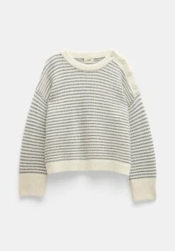 Zoya Striped Wool Blend Jumper -Women Clothing Sale 009714 1664 07 2