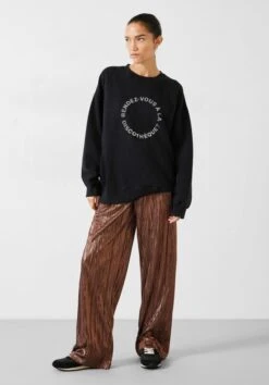 Reva Pleated Wide-Leg Trousers