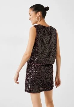 Zarina Sequin Top -Women Clothing Sale 009762 0081 03