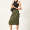 Amba Knee Length Cargo Skirt -Women Clothing Sale 009787 2016 01