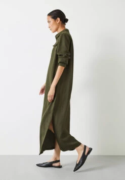 Toria Midi Shirt Dress -Women Clothing Sale 009790 2016 04