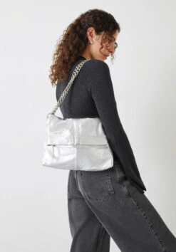 Perrie Chain Leather Crossbody Bag -Women Clothing Sale 009858 4444 02