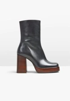 Leather Chelsea Stiletto Boots -Women Clothing Sale 009863 2762 07 12