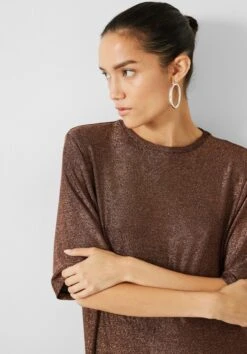 Glitter Maxi T-shirt Dress -Women Clothing Sale 010000 4444 02