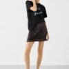 Zarina Sequin Mini Skirt -Women Clothing Sale 010005 0081 01