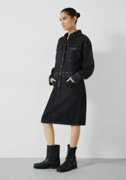 Ria Knee Length Denim Dress -Women Clothing Sale 010050 2826 04